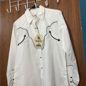 Ranger's White Western Shirt